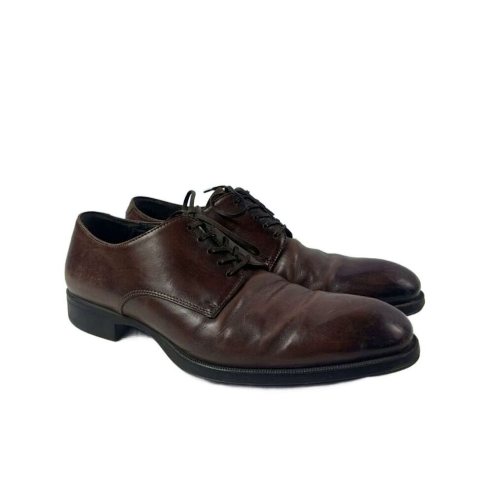 To Boot New York Buchanan Lace Up Plain Toe Brown Leather Men’s Oxford Shoes